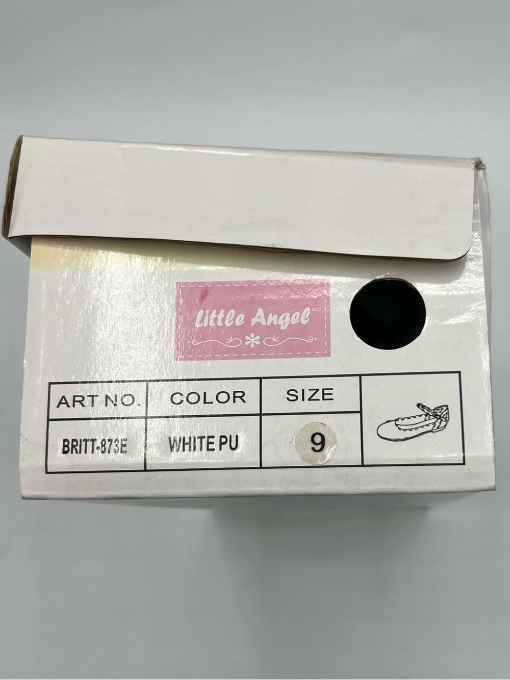 Little Angel Girls' White Mary Jane Dress Shoes with Ankle Strap